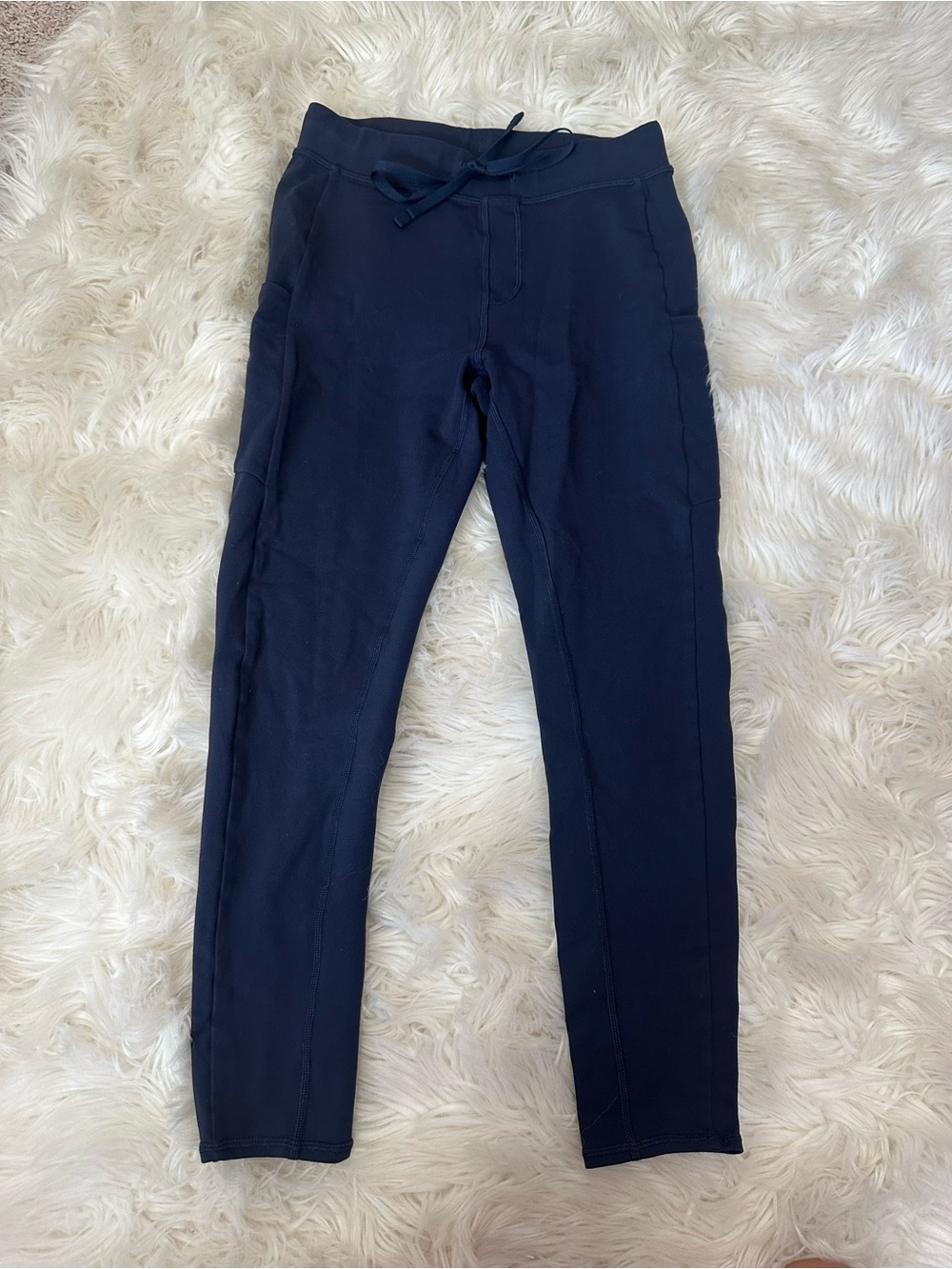 ALO Yoga Navy Drawstring Slim Leggings